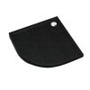 Schedline Brodzik akrylowy Sharper Black Stone 80x80x4,5 cm R55, półokrągły, Gwarancja 7 lat 3S.S1O-8080/C/ST